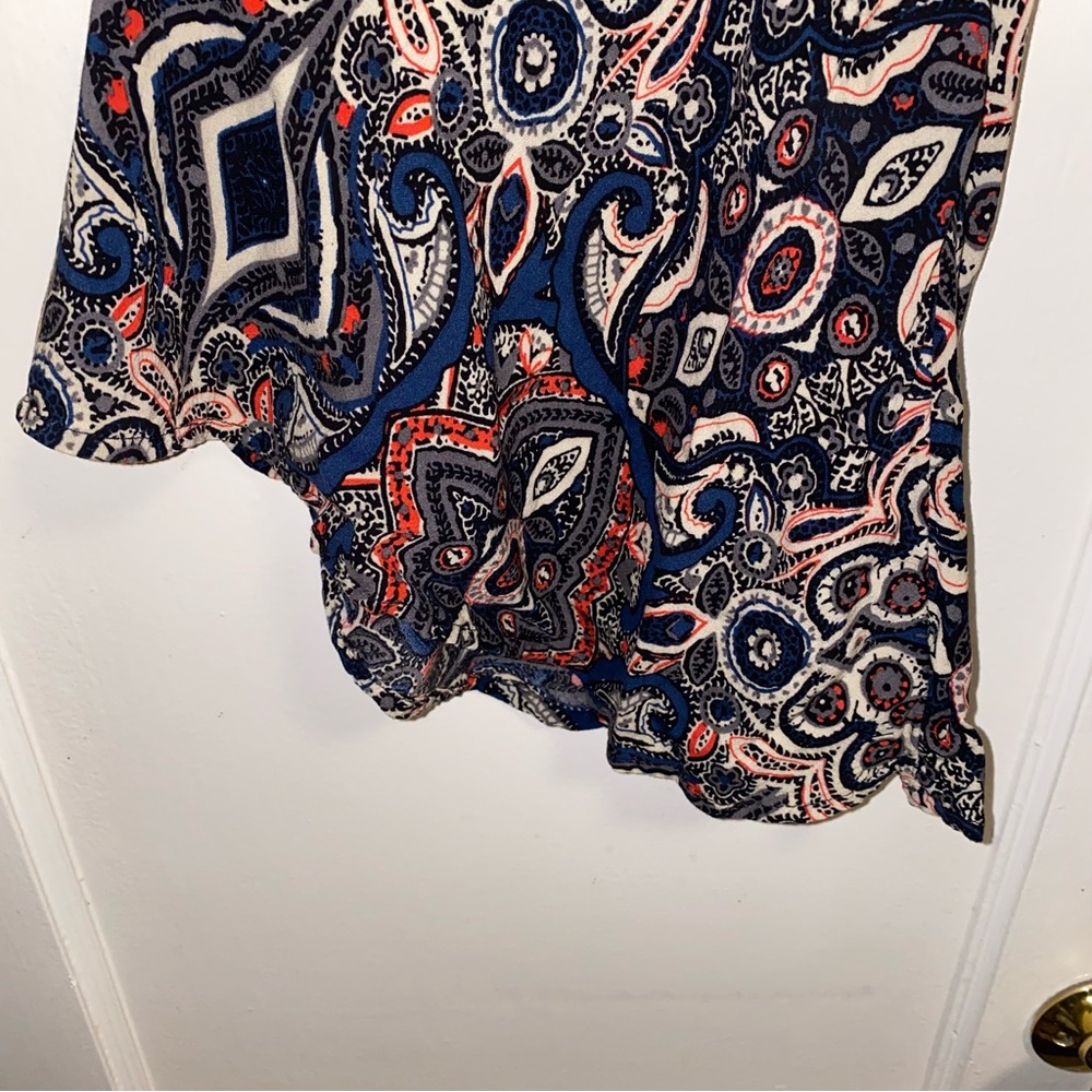 Abercrombie & Fitch Small Paisley Boho Bell Long Sleeve Romper - Picture 9 of 14
